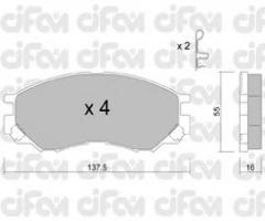 Cifam 822-401-0 klocki hamulc. mitsubishi l200,l300  96-, mitsubishi l 200 (k7_t, k6_t)