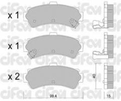 Cifam 822-403-0 klocki hamulc. nissan almera  95-97 tył, nissan almera i (n15)