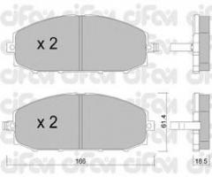 Cifam 822-407-0 klocki hamulc. nissan patrol gr ii  97-, nissan patrol gr ii wagon (y61)