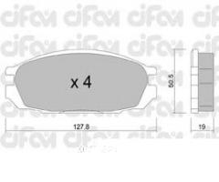 Cifam 822-409-0 klocki hamulc. nissan patrol gr  88-97 tył, nissan patrol gr i (y60, gr)