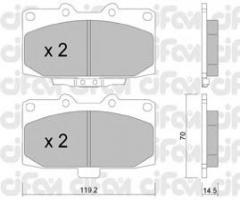 Cifam 822-413-0 klocki hamulc. subaru impreza  98-07, nissan 300 zx (z32), subaru impreza sedan (gc)