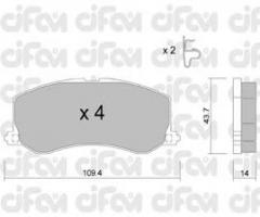 Cifam 822-417-0 klocki hamulc. suzuki swift ii 4wd 89-01, suzuki swift ii hatchback (ea, ma)