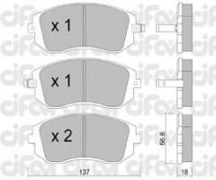 Cifam 822-500-0 klocki hamulc. subaru forester  02-, subaru forester (sg)