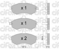 Cifam 822-504-0 klocki hamulc. hyundai elantra  01-, hyundai elantra (xd), kia cerato (ld)