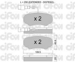 Cifam 822-532-1 klocki hamulc. nissan cabstar  06- tył