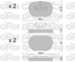 Cifam 822-534-0 klocki hamulc. ford focus ii  04-, ford kuga i, mazda 5 (cw), volvo c30