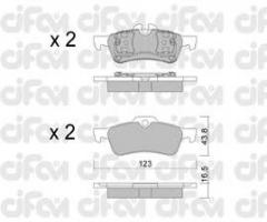 Cifam 822-556-0 klocki hamulc. mini cooper,one  03- tył, mini mini (r50, r53)