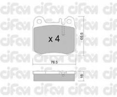 Cifam 822-564-0 klocki hamulc. mercedes w163 ml270-ml500  00-05tył, mercedes-benz klasa m (w163)