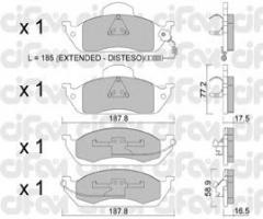 Cifam 822-569-0 klocki hamulc. mercedes w163 ml230-ml430  98-