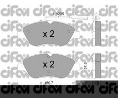 Cifam 822-577-1 klocki hamulc. fiat bravo  07- przód, fiat bravo ii (198), lancia delta iii (844)