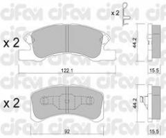 Cifam 822-605-0 klocki hamulc. daihatsu cuore  03-