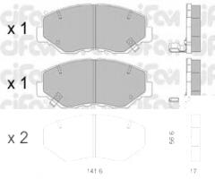 Cifam 822-606-0 klocki hamulc. honda cr-v  02-06