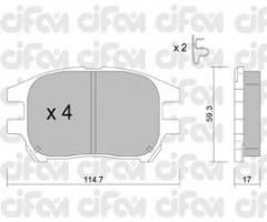 Cifam 822-617-0 klocki hamulc. lexus rx300  01-03 przód, lexus rx (mcu15)