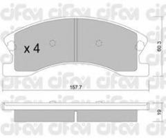 Cifam 822-626-0 klocki hamulc. jeep grand cherokee ii  02-, jeep grand cherokee ii (wj, wg)