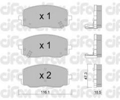 Cifam 822-629-0 klocki hamulc. kia picanto  04- z czuj., hyundai i10 (pa), kia picanto (ba)