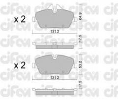 Cifam 822-664-0 klocki hamulc. bmw 1 e87  04-, bmw 1 (e81), mini mini (r56)
