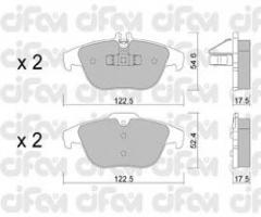 Cifam 822-666-0 klocki hamulc. mercedes w204 c-klasa  07- tył, mercedes-benz klasa c t-model (s204)