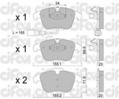 Cifam 822-675-1 klocki hamulc. vw tiguan  07- przód