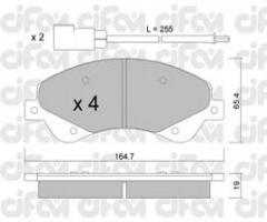 Cifam 822-679-0 klocki hamulc. ford transit  06-