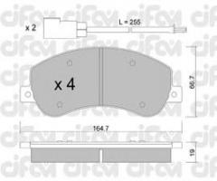 Cifam 822-680-0 klocki hamulc. ford transit  06-