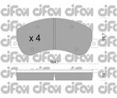 Cifam 822-680-1 klocki hamulc. vw amarok  10- przód, vw amarok (2h_, s1b)