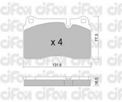 Cifam 822-695-0 klocki hamulc. range rover sport  05-, land rover range rover iii (lm)