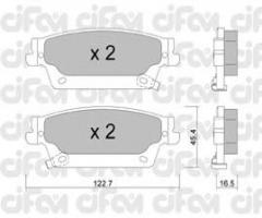 Cifam 822-701-0 klocki hamulc. cadillac  srx  04-08 tył