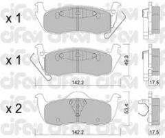 Cifam 822-720-0 klocki hamulc. jeep grand cherokee  05- tył