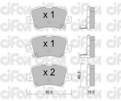 Cifam 822-729-0 klocki hamulc. honda civic vii  06- tył