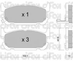 Cifam 822-734-0 klocki hamulc. mazda mx5  00-05 tył