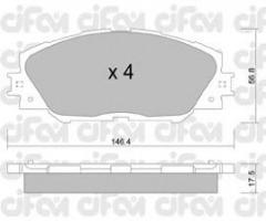 Cifam 822-748-0 klocki hamulc. toyota rav 4  06-