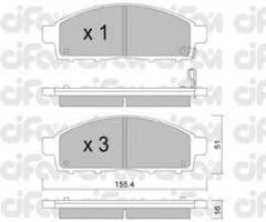 Cifam 822-791-0 klocki hamulc. mitsubishi l200  06- 2,5di-d