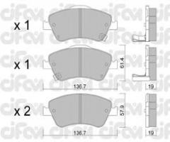 Cifam 822-794-0 klocki hamulc. toyota auris  07-