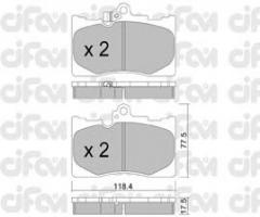 Cifam 822-799-0 klocki hamulc. lexus gs300-450h  05-