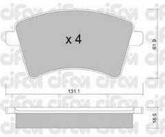 Cifam 822-812-0 klocki hamulc. renault kangoo  08-