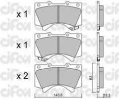 Cifam 822-821-0 klocki hamulc. toyota landcruiser  08- przód v8