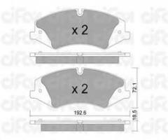 Cifam 822-836-0 klocki hamulc. range rover iii 06- 3,6td