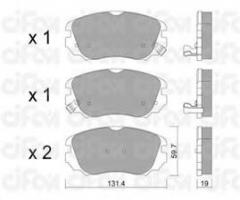 Cifam 822-841-0 klocki hamulc. opel insignia  08-