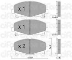 Cifam 822-867-0 klocki hamulc. honda accord  08- przód