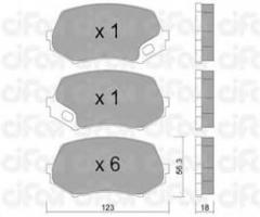 Cifam 822-874-0 klocki hamulc. mitsubishi canter  06- przód