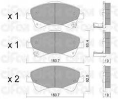 Cifam 822-878-0 klocki hamulc. toyota auris  07- przód