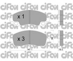 Cifam 822-911-0 klocki hamulc. mitsubishi canter  06- tył