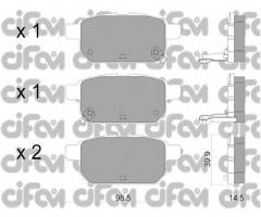 Cifam 822-915-0 klocki hamulc. suzuki swift  10- tył