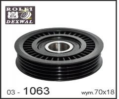 Dexwal 03-1063 rolka napinacza subaru, subaru forester (sf)