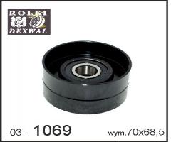 Dexwal 03-1069 napinacz,  pasek klinowy mercedes,  setra