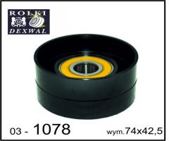 Dexwal 03-1078 rolka napinacza mercedes
