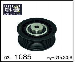 Dexwal 03-1085 rolka prowadząca mercedes, mercedes-benz klasa e (w124)