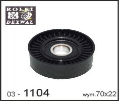 Dexwal 03-1104 napinacz,  pasek klinowy landrover,  mg,  rover, land rover freelander (ln), mg mg zs