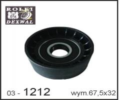 Dexwal 03-1212 rolka napinacza scania