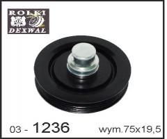 Dexwal 03-1236 rolka prowadząca toyota, toyota avensis (_t22_)